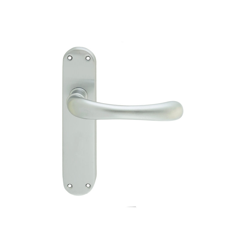Ibra Latch Door Handle, Satin Chrome