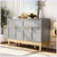 Grand lit escamotable, armoire-lit en bois 2 en 1 avec tiroir de rangement sous le lit, cadre en bois de pin et en panneau de fibres à densité moyenne, blanc et gris-2103760792