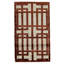 Hand Knotted Geometric Area Rug in Garnet
