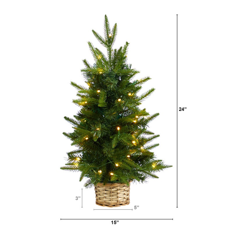 Artificial Christmas Tree with 35 Clear LED Lights