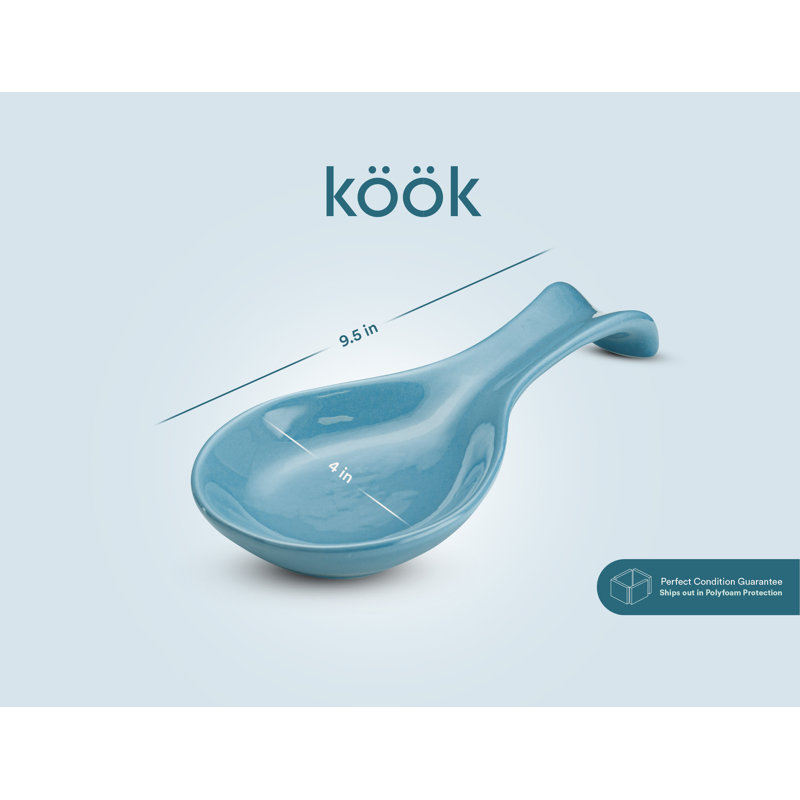 Ceramic / Porcelain Oval Spoon Rest, Navy
