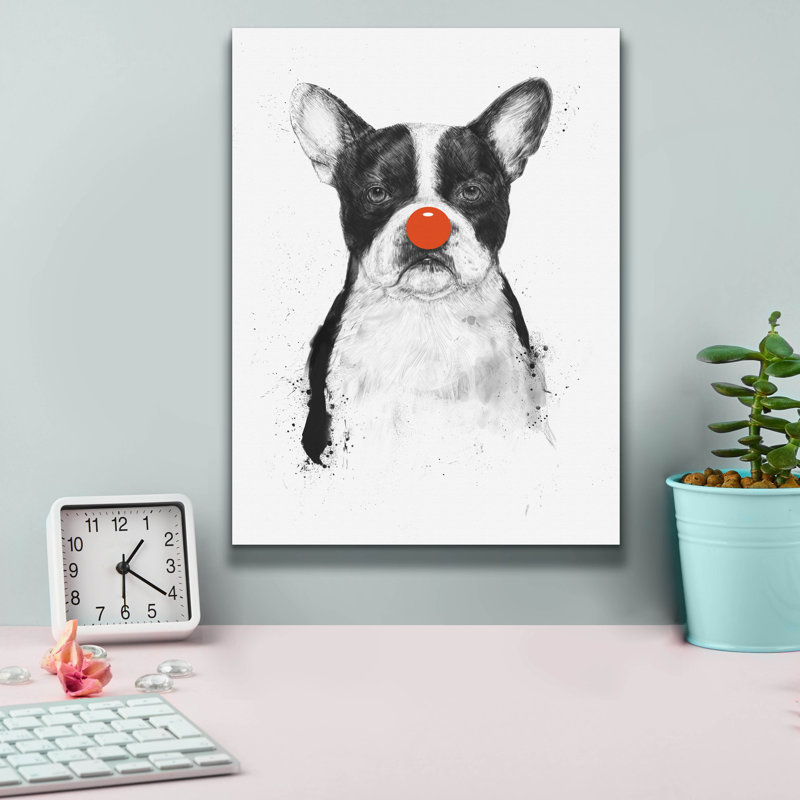 Art mural sur toile Trinx «I'm Not Your Clown» par Balazs Solti, H 16 po x l 12 po x P 0,75 po