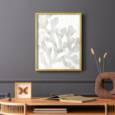 «Quiet Coral IV», reproduction encadrée - bois massif