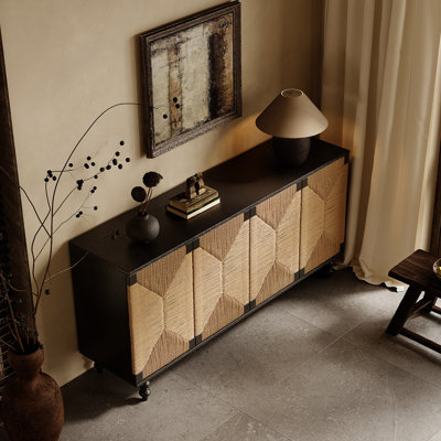 Meuble télé avec rangement Buffet Accent Natural