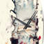 Horloge murale en métal "Dancing Alone Minimal"-93383487