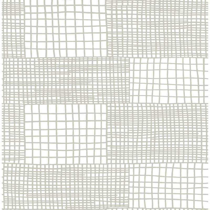 Southbury 10.06m x 52.07cm Semi-Gloss Wallpaper Roll, Grey