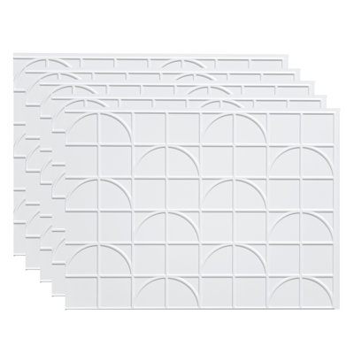 FASÄDE Crescent Decorative Vinyl 18in x 24 Backsplash Panel