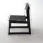 Ensemble de 2 chaises noires en PEHD pour l'extérieur et le jardin-146624647