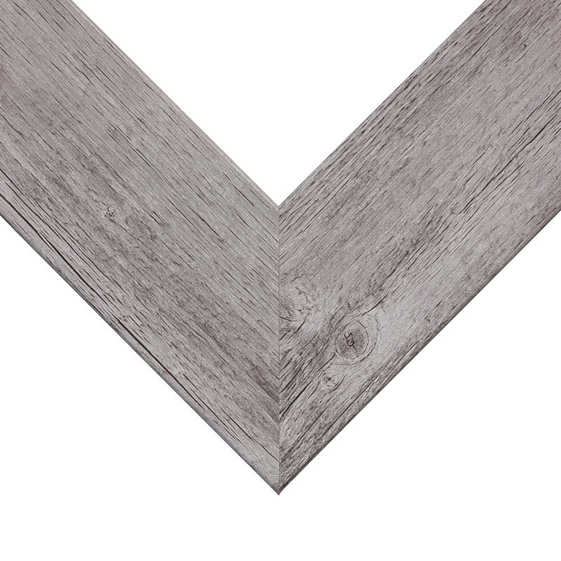 Kimura Picture Frame with Mat, 12" x 16" Matted to 8" x 12", Light Grey
