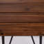 Table d'appoint rustique pour patio, bois et métal