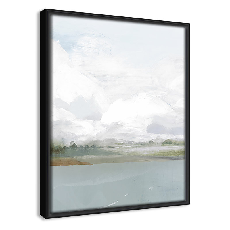 «All Shore - Floater Frame», reproduction d'art sur toile, H 11,5 po x l 9,5 po, Noir
