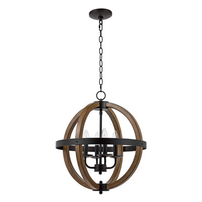 Lustre en forme de globe à 4 lumières Xantha