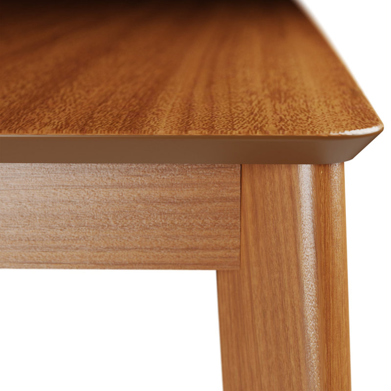 Table de salle à manger Tudor, L 35,24 po x L 53,35 po, Brun