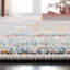 Tapis abstrait gris / turquoise / brun Riccio-342393350