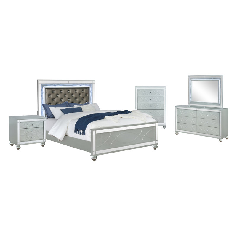 Ensemble de chambre à coucher 5 pièces Gulfara, Grand