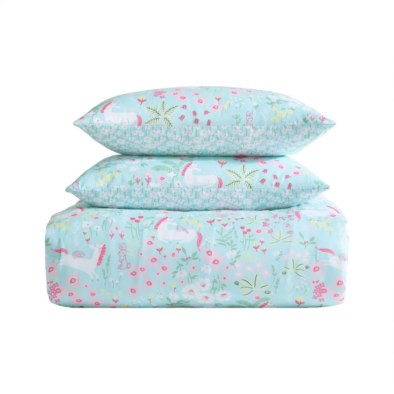 Ensemble d'édredon pour enfant Laura Ashley, Édredon pour lit simple + 2 pièces supplémentai
