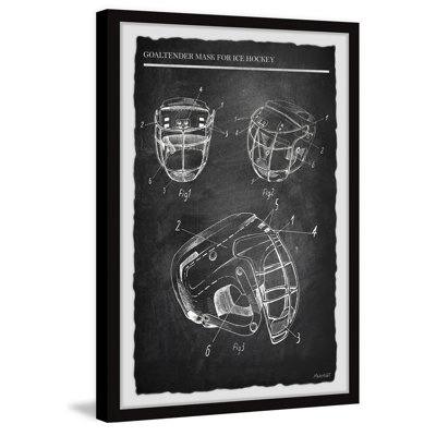Masque de gardien de but de hockey sur glace II - reproduction de cadre photo