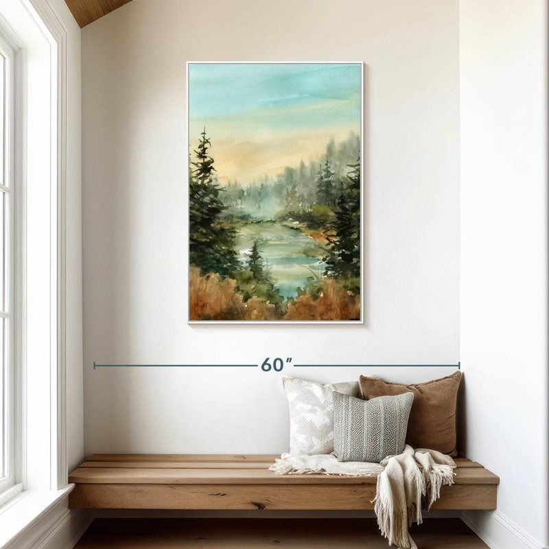 Forest Favorite Spot, Cadre flottant blanc, 29 po x 43 po