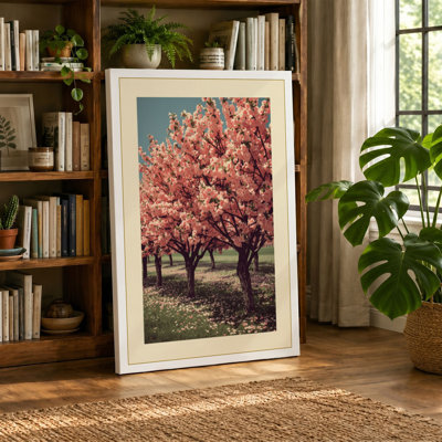 Flowering Trees in Spring Vintage - Wrapped Canvas