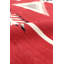 Canvello Reversible Wool Red Area Rug- 9' X 11'10''