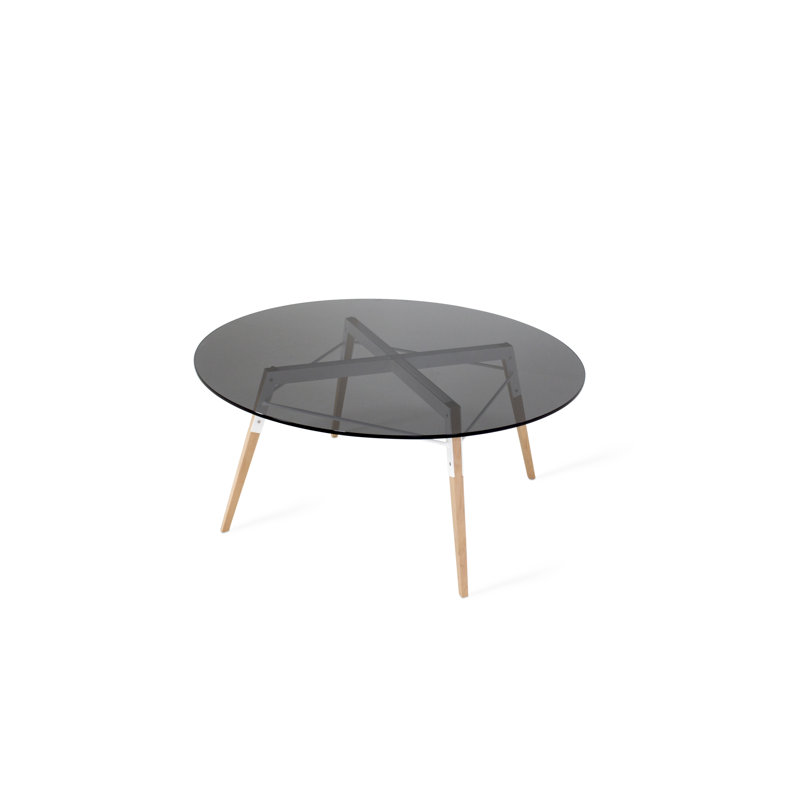 Table basse Ross, Érable / Blanc