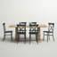 Table de salle à manger à tréteaux avec chaises en acier Heymann-55036184