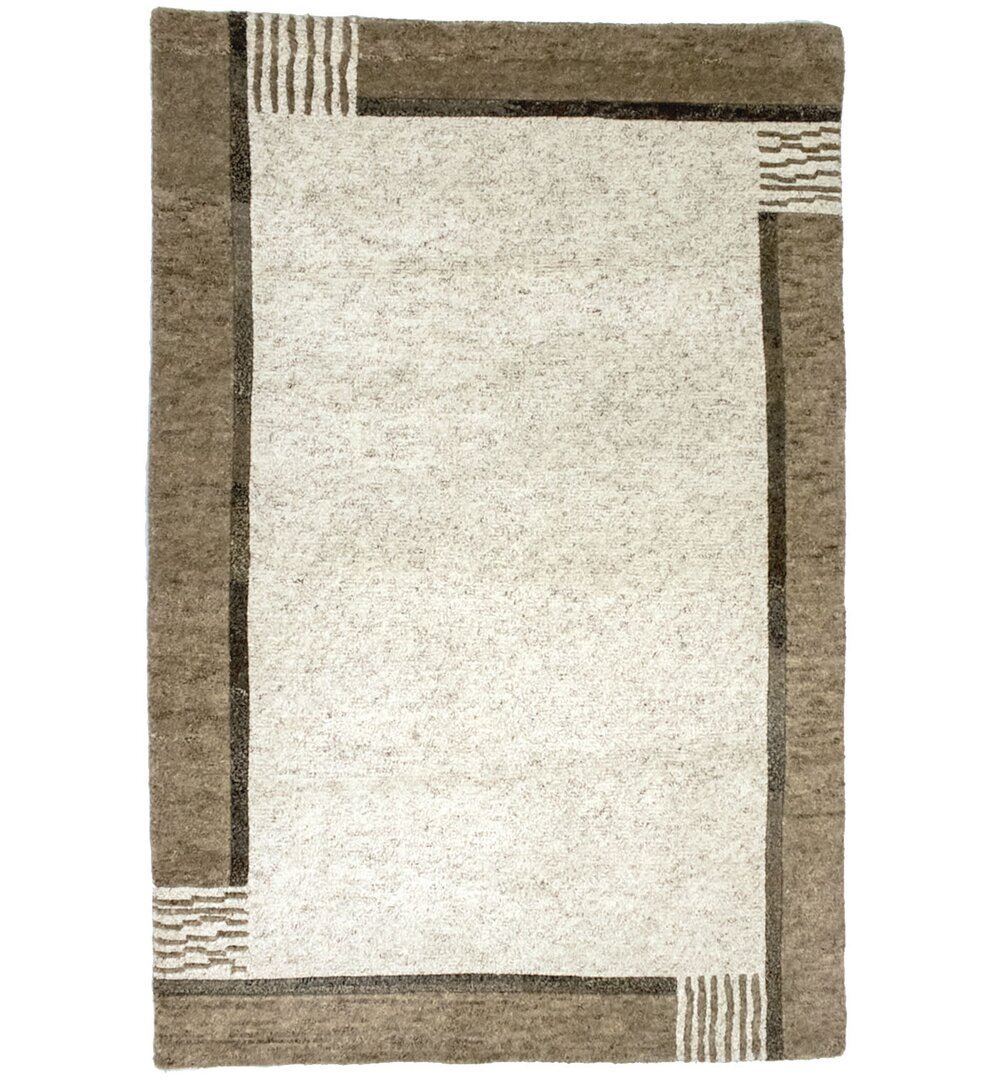 Handgefertigter Outdoor-Teppich Giguere in Beige