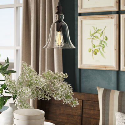 Luminaire suspendu en forme de cloche 1 lumière Holbeach