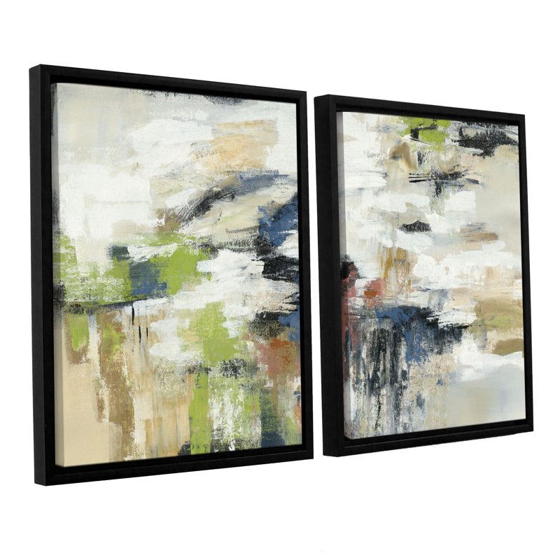 Highline View by Silvia Vassileva 2 Piece Print Set on Canvas, 24" H x 36" W x 2" D, White Floater Frame