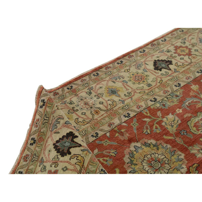 Handmade Silk and Wool Oriental Area Rug