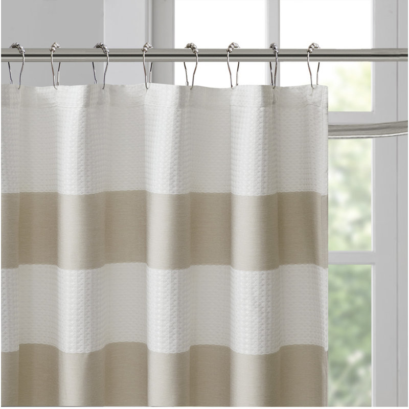 Rideau de douche avec traitement 3M, Taupe, L 72 po x L 72 po
