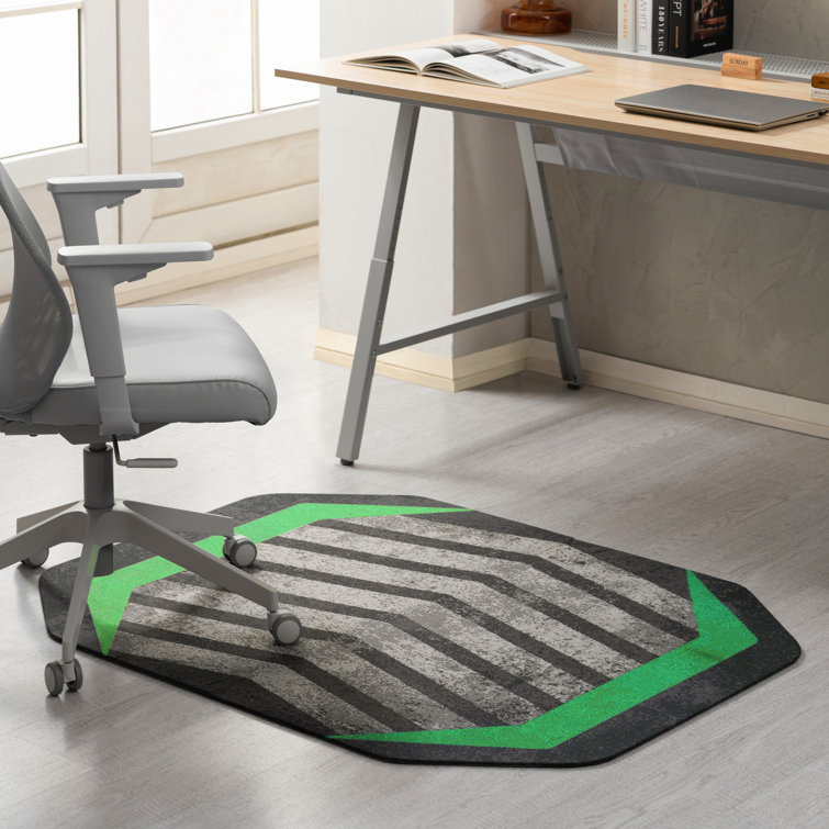  Prizm Octagon Non-slip Desk Chair Mat with Beveled Edge