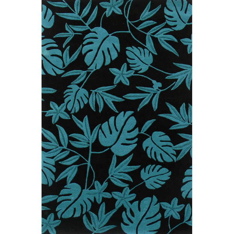Whately Wool Floral Indoor Rug, Square 1'6"