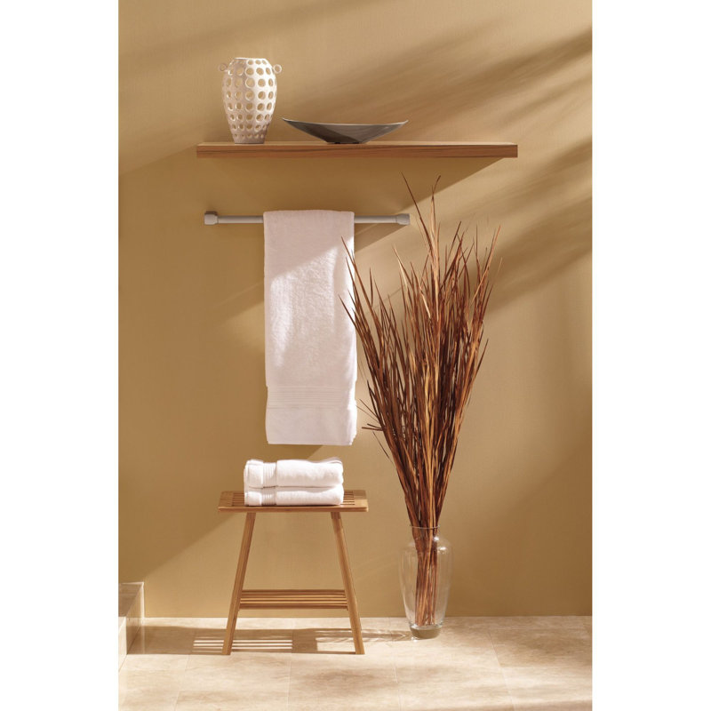 90 Degree 24" Wall Mounted Towel Bar, Brushed Nickel, 8.3"