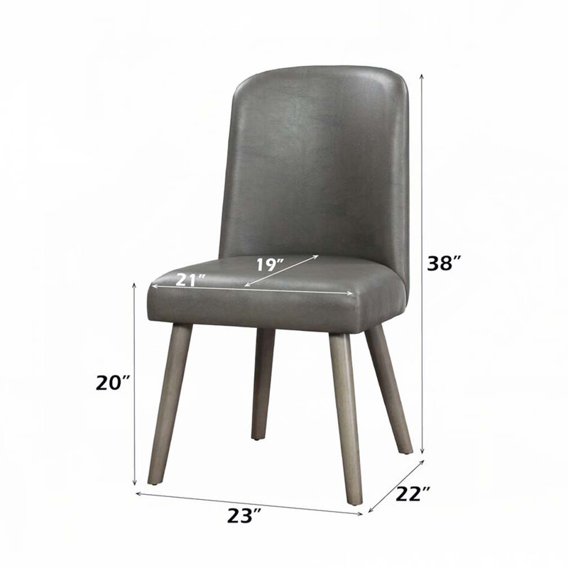 Chaises d'appoint rembourrées en cuir de polyuréthane