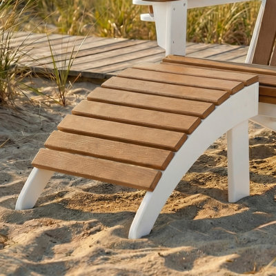 Repose-pieds Adirondack, blanc