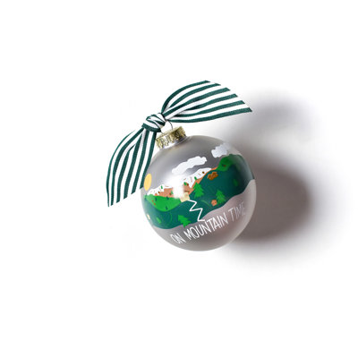 3.93'' Handmade Glass Ball Ornament