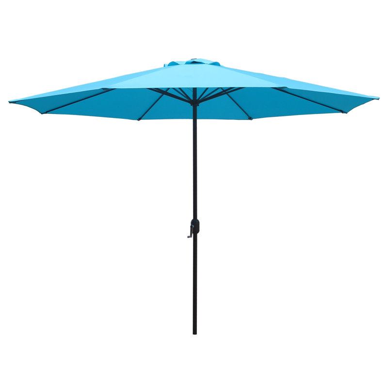 Parasol de marché octogonal Fazlie, Turquoise