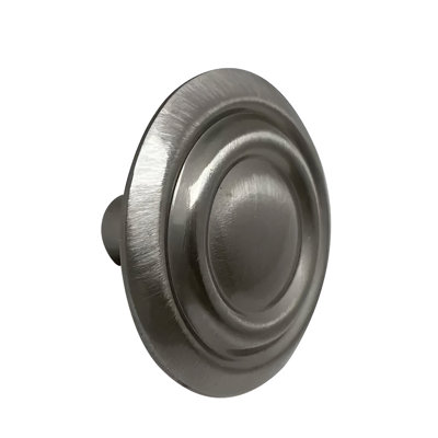 BX578G10 Mushroom Kitchen Cabinet Knob, 1-3/8" Diameter, Zinc, Satin Nickel Finish