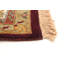 Tapis bourgogne / beige en laine noué à la main Hartwig