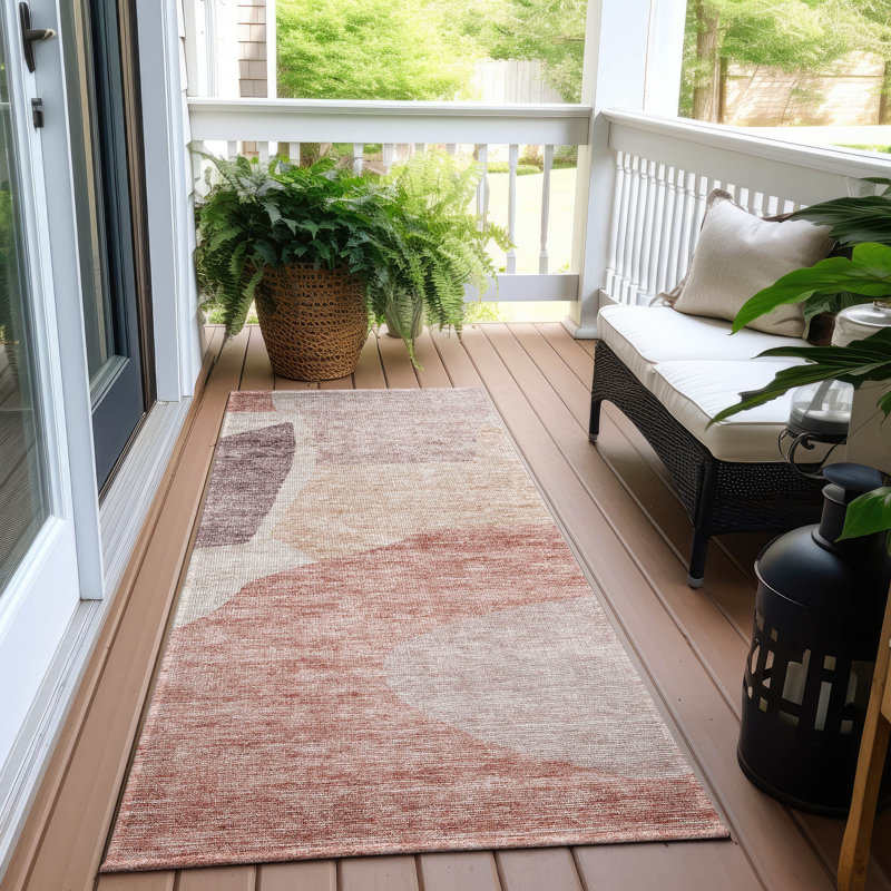 Tapis intérieur / extérieur Chrissean, Tapis de couloir 2 pi 3 po x 7 pi 6 po