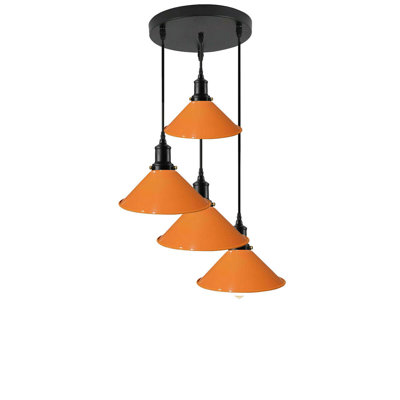 Brecksville 4 - Light Black Cluster Pendant
