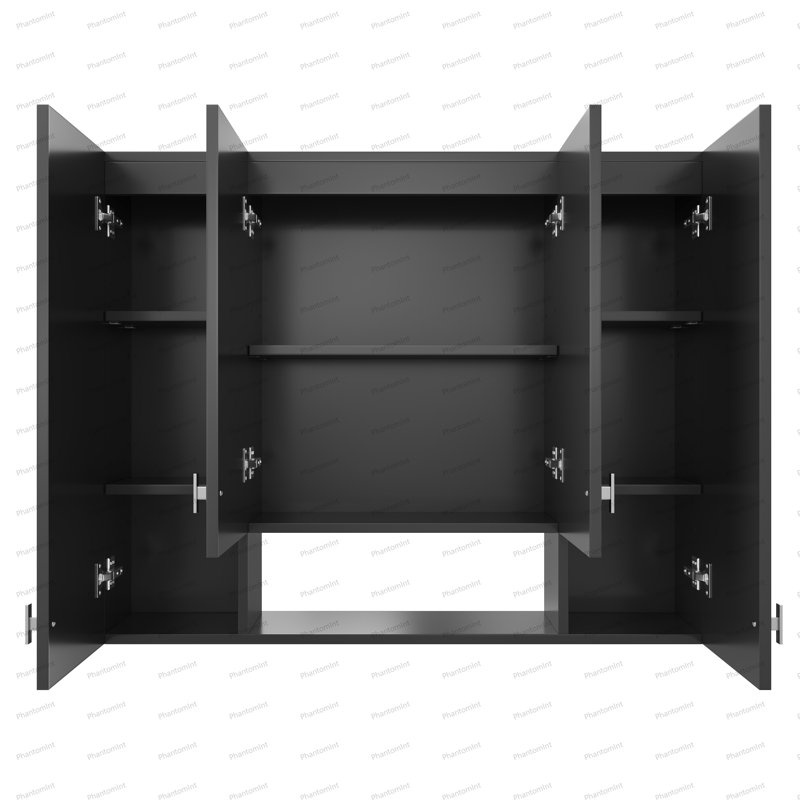 Armoire de salle de bain, Noir