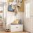 Hall Tree With Bench And Metal Hooks