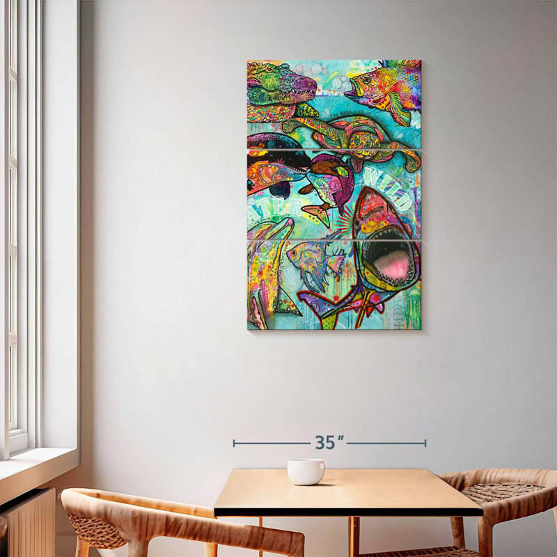 Brampt Water Wild, 57" H x 36" W