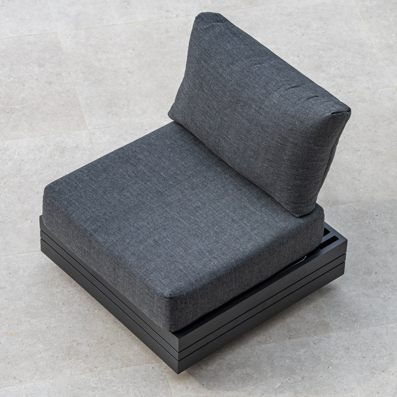 Parker Corner Unit & Footstool in Graphite