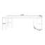 Bureau de direction rectangulaire en bois massif brun noisette-307669316