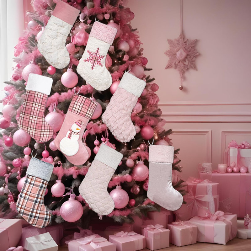 Ornement suspendu de bas de Noël 20 po