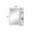 Cargo White Finish Vanity Mirror-38387936