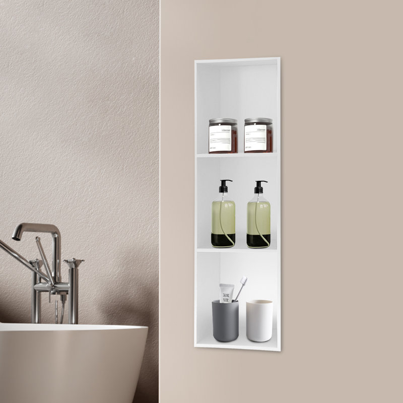 Niket Stainless Steel Bathroom Shelves, Black